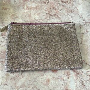 NWOT~Bath & Body Works Glitter Clutch Cosmetic Bag/Coin Purse Zippered Organizer